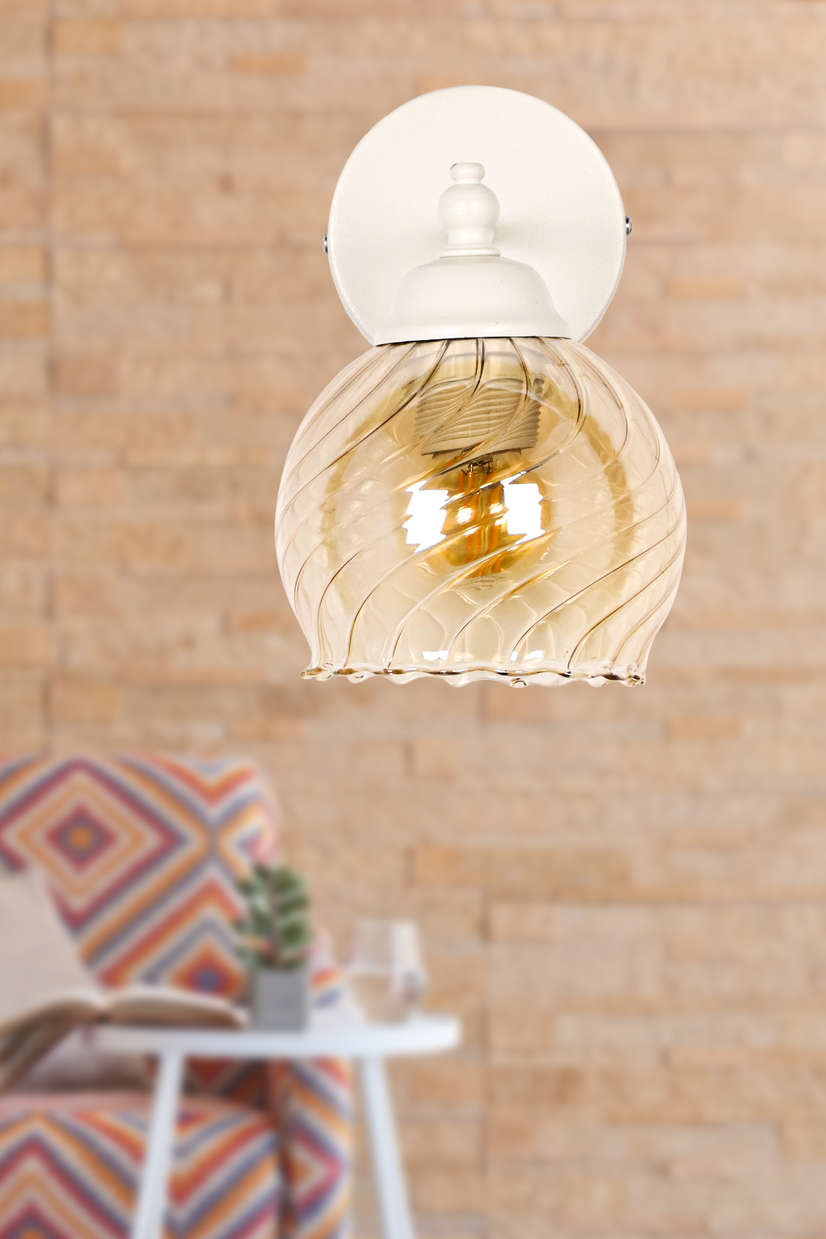 Lamina Wall lamp White,Honey